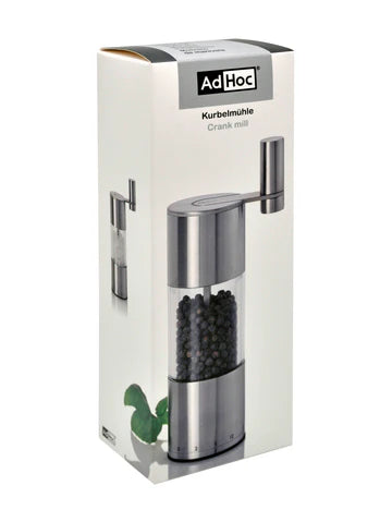AdHoc SELECT Geared SS Pepper/Salt Mill - Unfilled