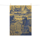 Pecheurs aux Casiers Tea Towel