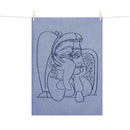 Portrait de Jacqueline Accoudee Tea Towel