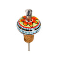 Ceramic Oil Pourer Blue/Red