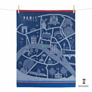 Quartiers Parisiens Tea Towel