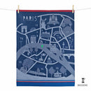 Quartiers Parisiens Tea Towel
