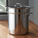 All-Clad ® Stainless Steel 12 qt. Multipot with Perforated Insert and Steamer Basket