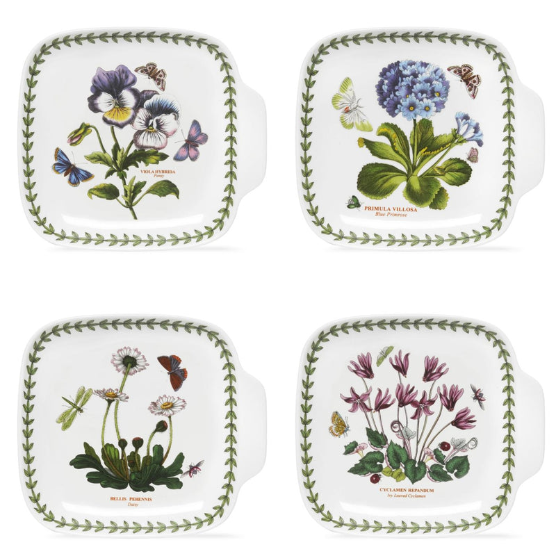 Botanic Garden Canapé Dishes 7.25" Set of 4