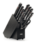 Wüsthof Classic Ten Piece Knife Block Set with Black Knife Block - 9844