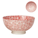 Kiri Porcelain Bowl Red with Red Trim, 3 sizes