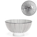 Kiri Porcelain Bowl Black Line, 3 Sizes.