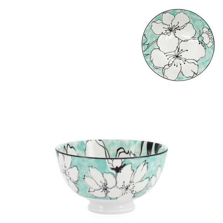 Kiri Porcelain Bowl Sakura Bloom 3 Sizes