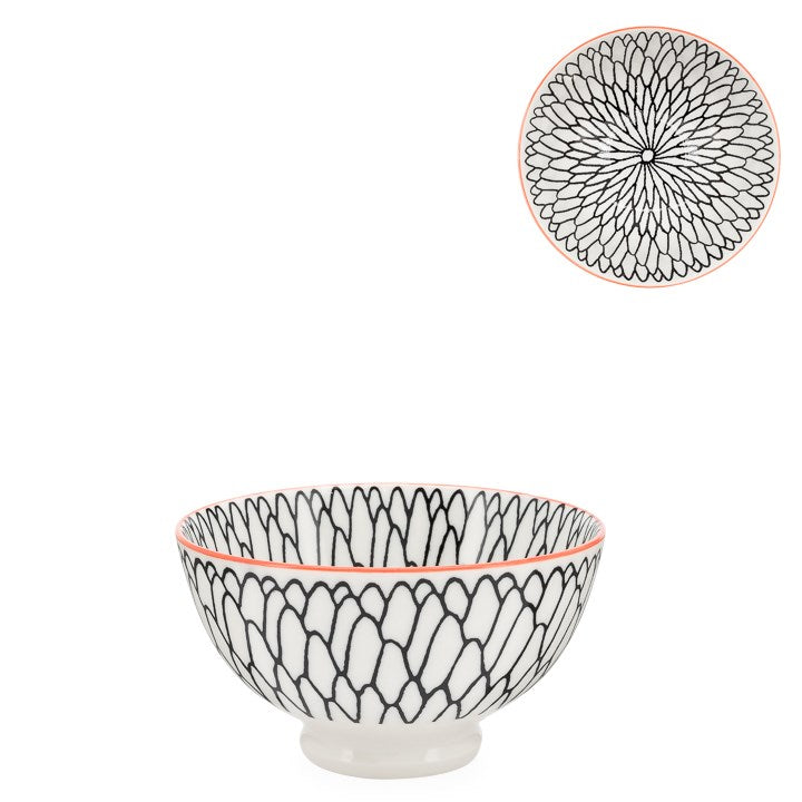 Kiri Porcelain Bowl Dahlia, 3 Sizes.