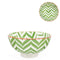 Kiri Porcelain Bowl Green Zig Zag, 3 Sizes
