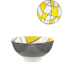 Kiri Porcelain Bowl Abstract Yellow, 3 Sizes.