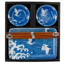 Blue Cranes Sushi Set