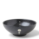 Satin Black White Dots Bowl