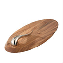 Nambé Swoop Cheese Board w/ Knife 21"