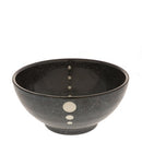 Satin Black White Dots Bowl