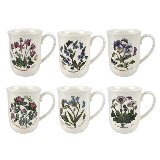 Portmeirion Botanic Garden Tulip Beaker 11.5oz, Set of 6