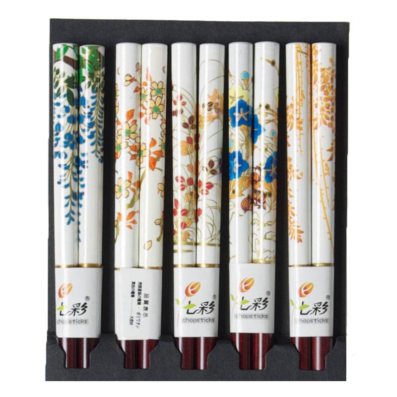 Floral White Chopsticks Set