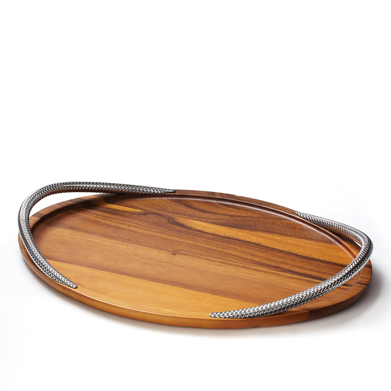 Nambé Braid Serving Tray - 19"