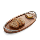 Nambé Braid Serving Board W/Dipping Dish - 18"