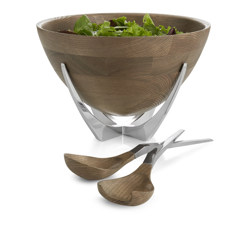 Nambé Cabo Salad Bowl w/Server 12"