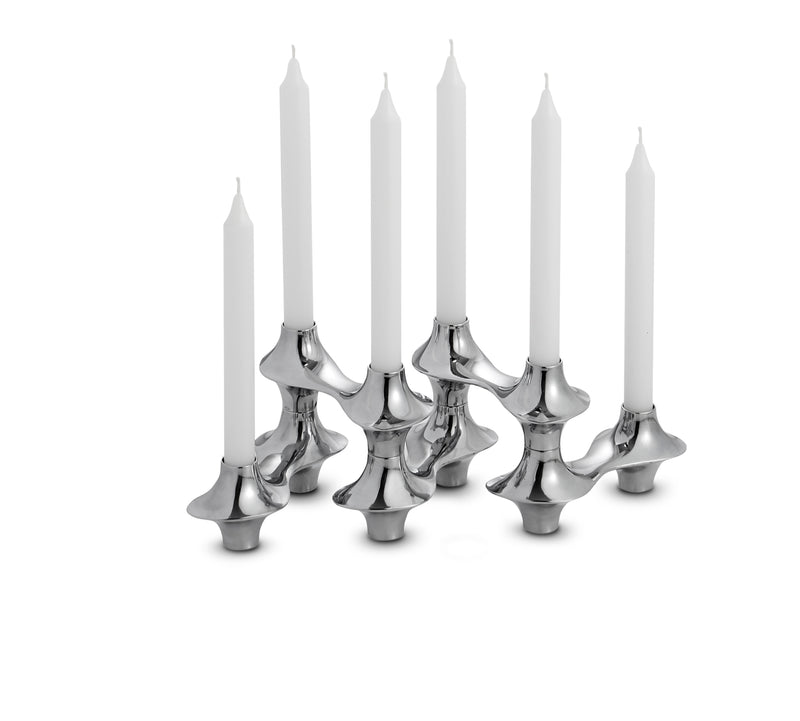 Nambé Cortina Hinged Candelabra 24"