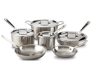 All-Clad d5 Brushed Stainless 10-Piece Set