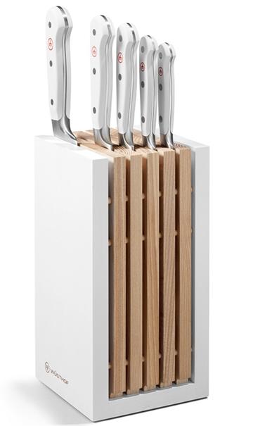 Wüsthof Classic White Six Piece Designer Knife Block Set (Bread Version)