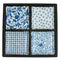 Blue & White 5" Square Plate Set