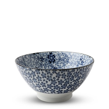 Blue & White Sakura 7" Noodle Bowl