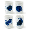 Midnight Blue Cat Cup Set
