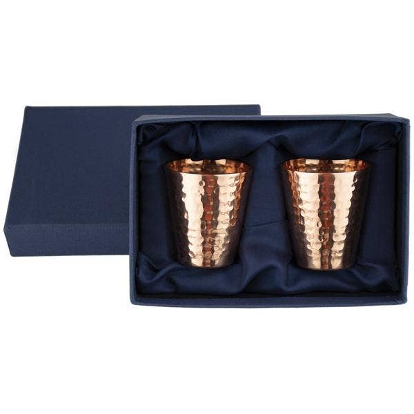 Prince of Scots - Prince of Scots Shot Glasses Hammered Copper - Set of 2