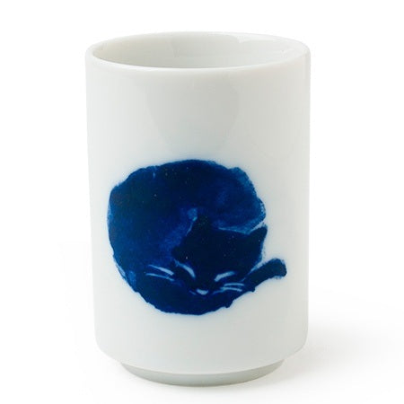 Midnight Blue Cat Cup Set