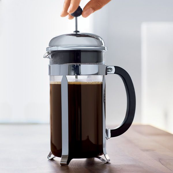 CHAMBORD® coffee press Black/Chrome/Glass 8 cup, 1.0 l, 34 oz