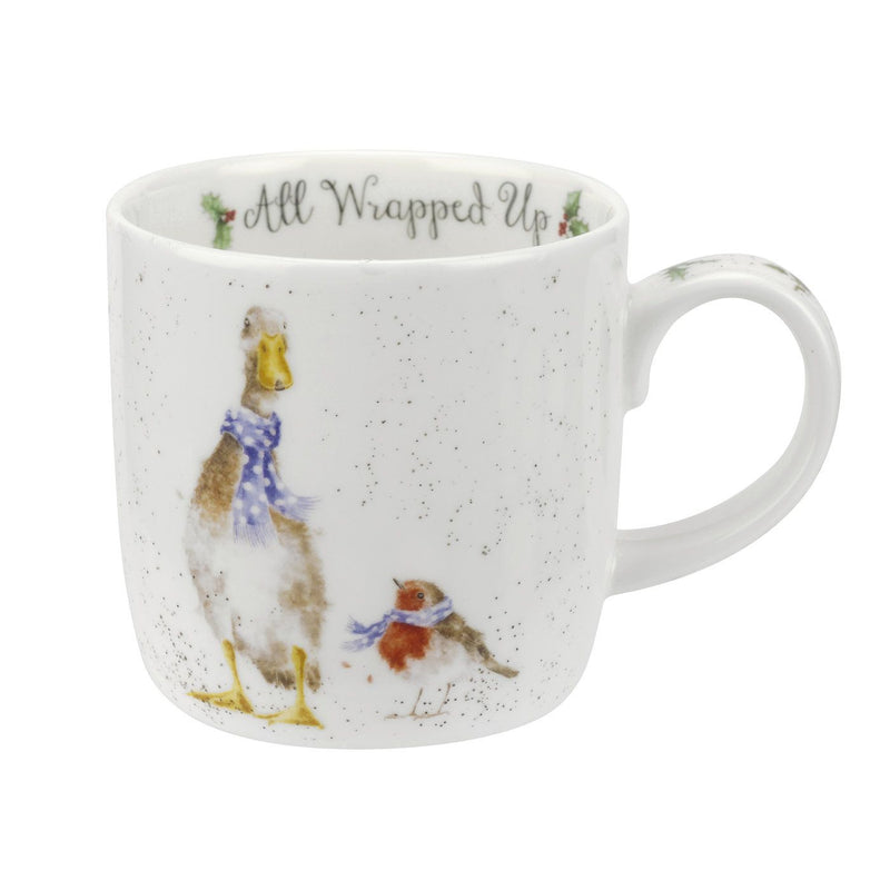 Wrendale All Wrapped Up Goose 11oz Mug (Christmas)