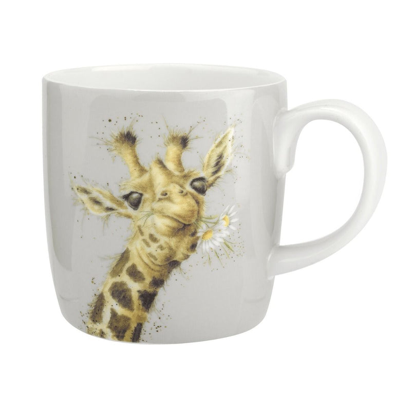 Wrendale Giraffe with Flowers Large 14oz Mug