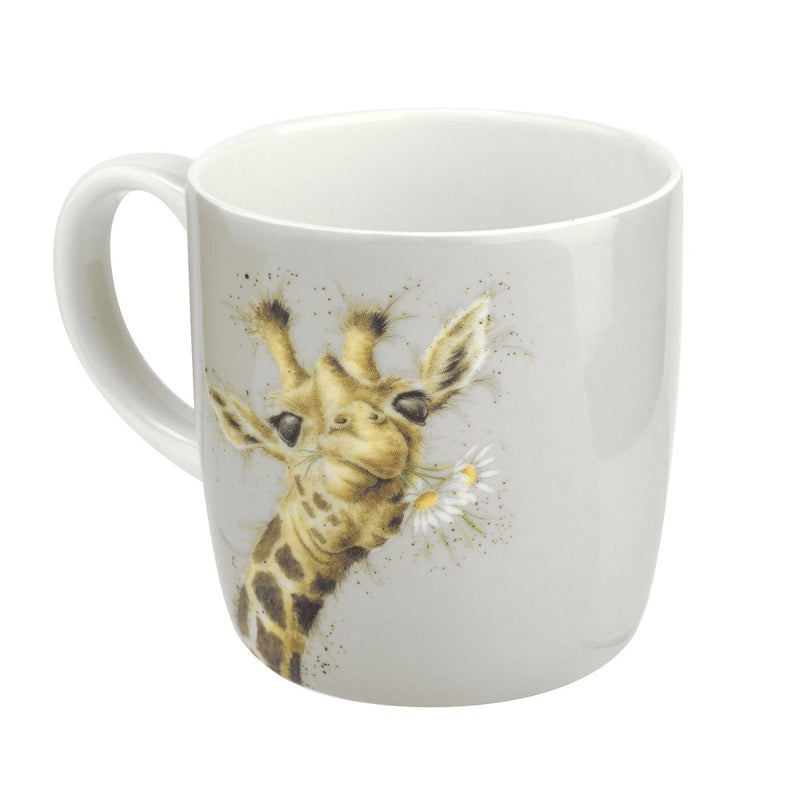 Wrendale Giraffe with Flowers Large 14oz Mug