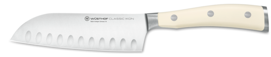 Wüsthof Classic Ikon Crème 5" Santoku, Hollow Ground - 4172-6